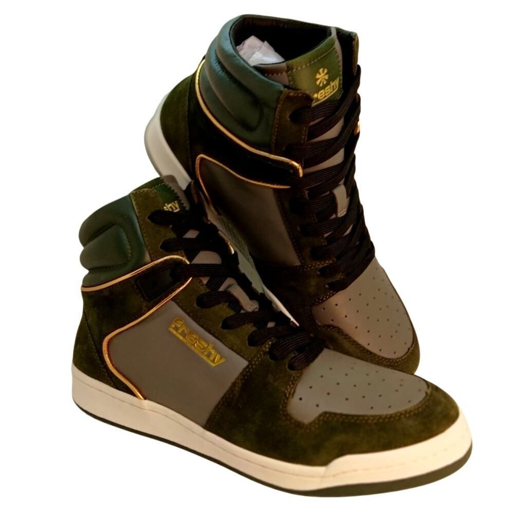 Cali Designer Freshy Bounce Mens New w/Box High Top Sneakers - Size 10